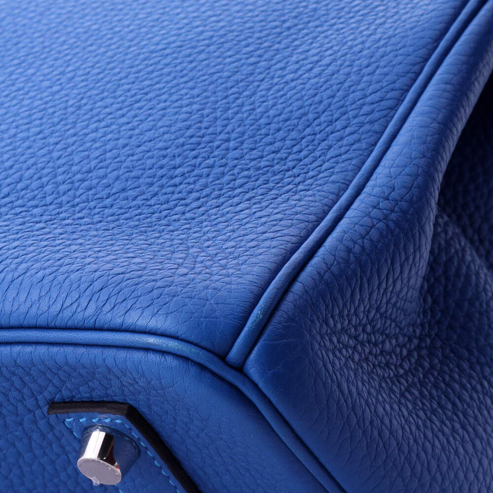 Hermes Birkin 35 Blue Clemence with Palladium Hardware - Picture 8 of 8